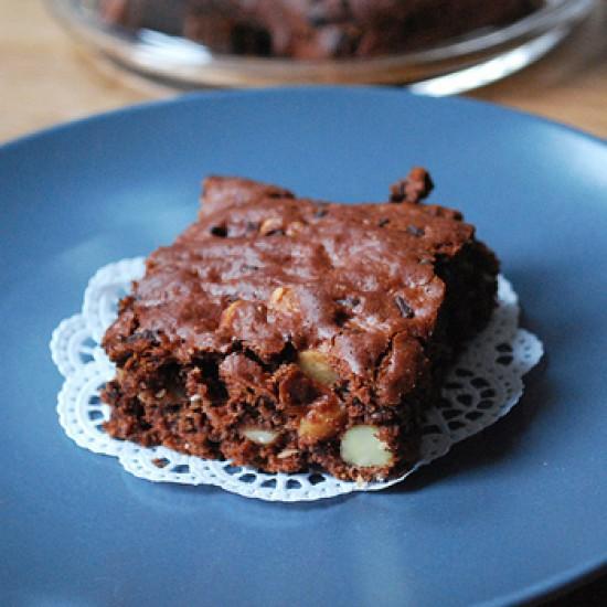 Rezeptbild: vegane Schoko-Nuss-Brownies