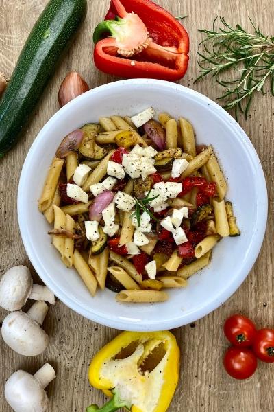 Rezeptbild: Antipasti Nudelsalat