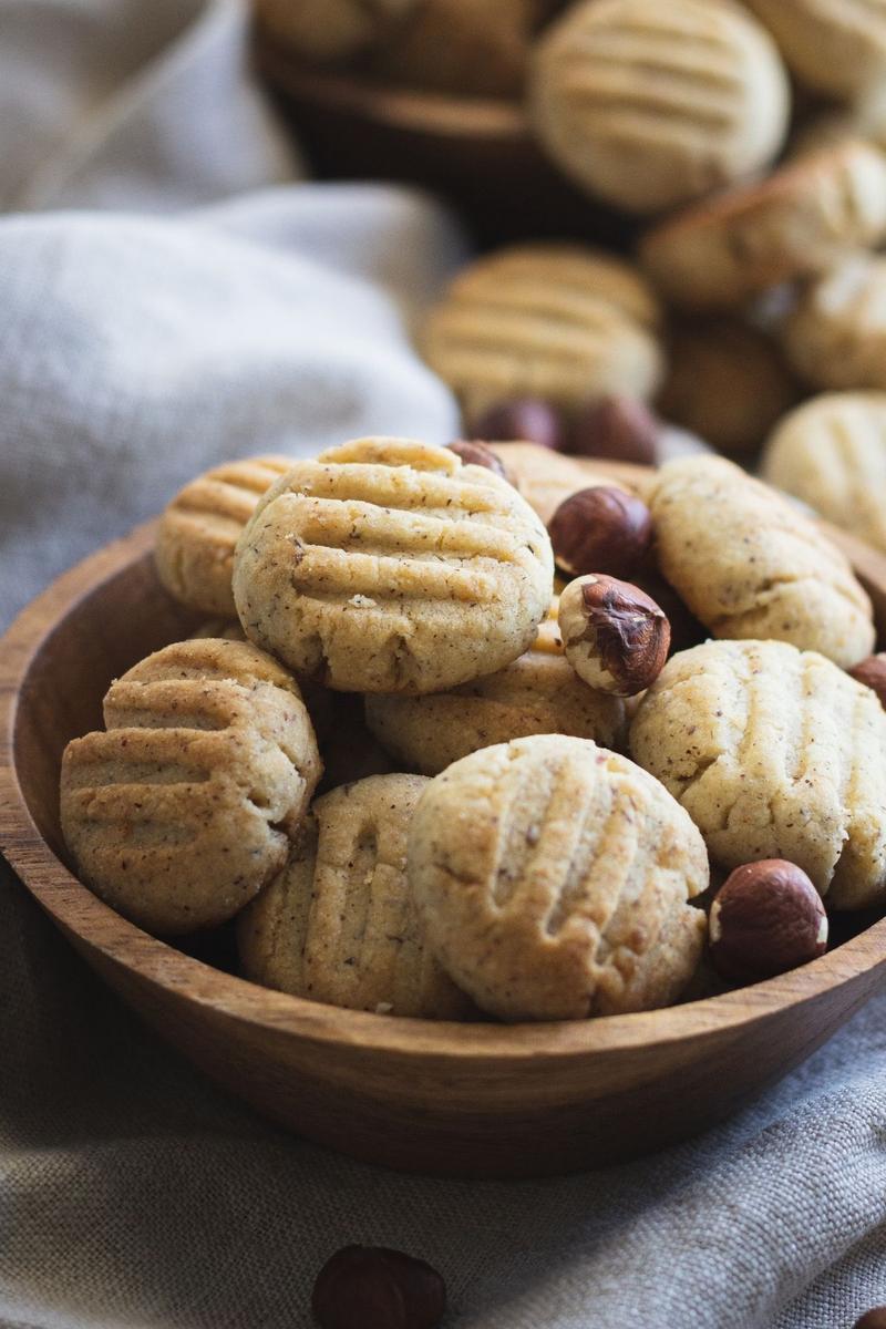 Rezeptbild: Schnelle Haselnuss Kekse