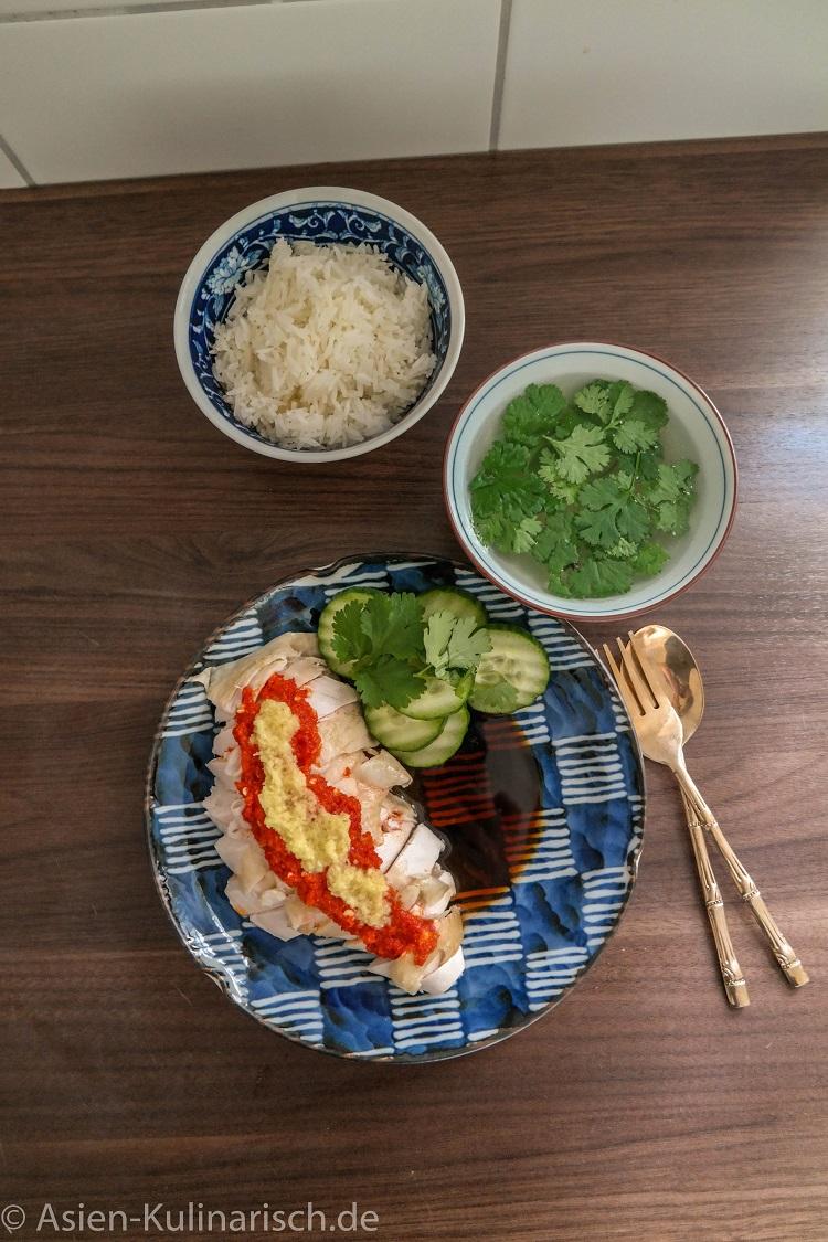 Rezeptbild: Hainan Hähnchenreis