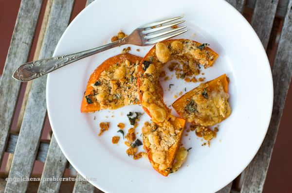 Rezeptbild: Knusprige Kürbisspalten
