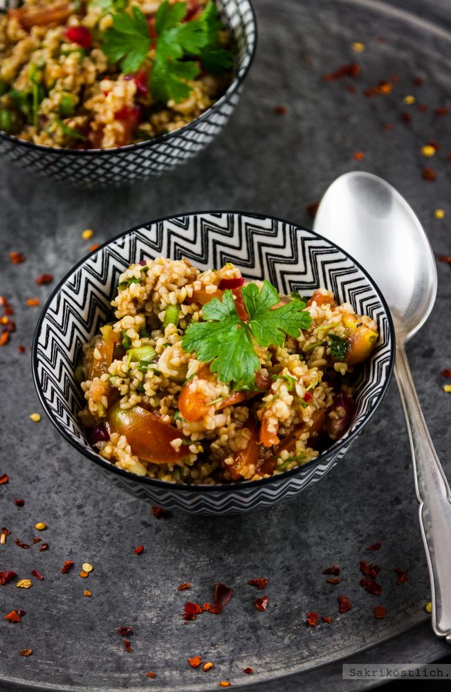 Rezeptbild: Kisir - Bulgursalat