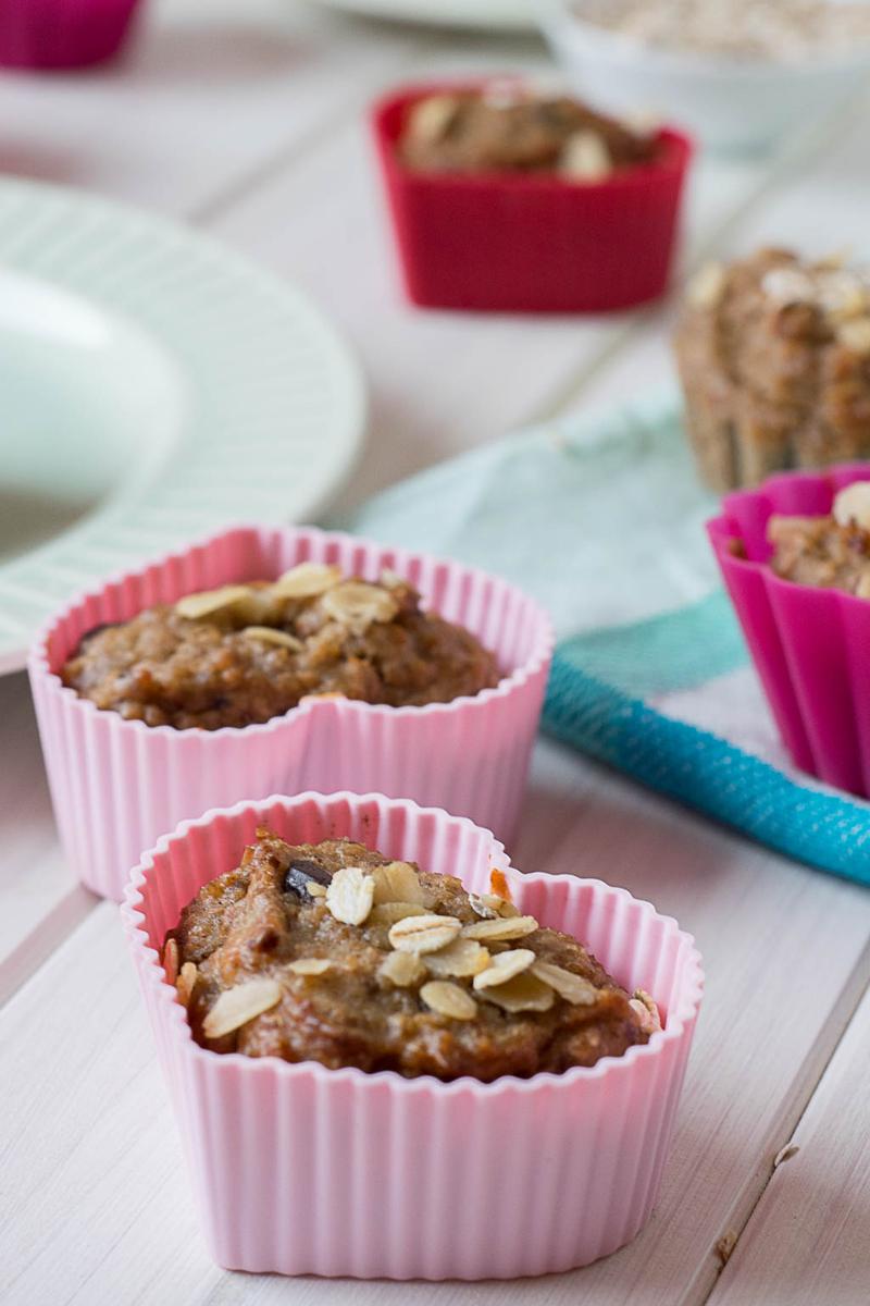 Rezeptbild: Saftige Frühstücksmuffins mit Banane