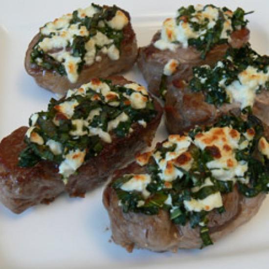 Rezeptbild: Schweinefilet unter eine Bärlauchkruste