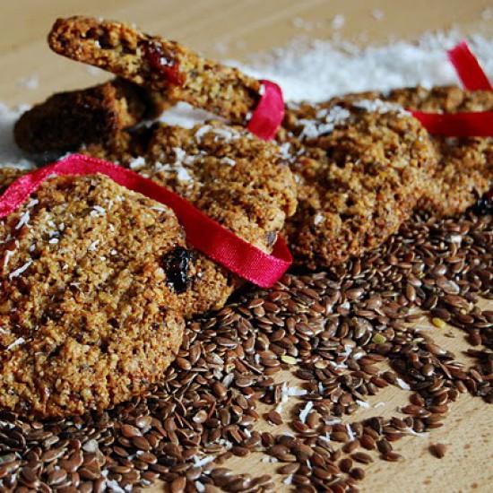 Rezeptbild: Leinsamen-Kokos-Kekse ohne Eier