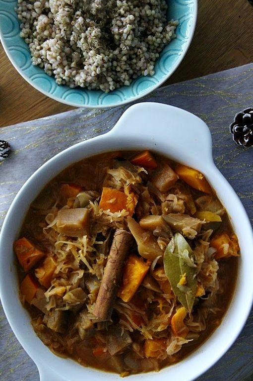 Rezeptbild: Kürbis - Auberginen - Gulasch