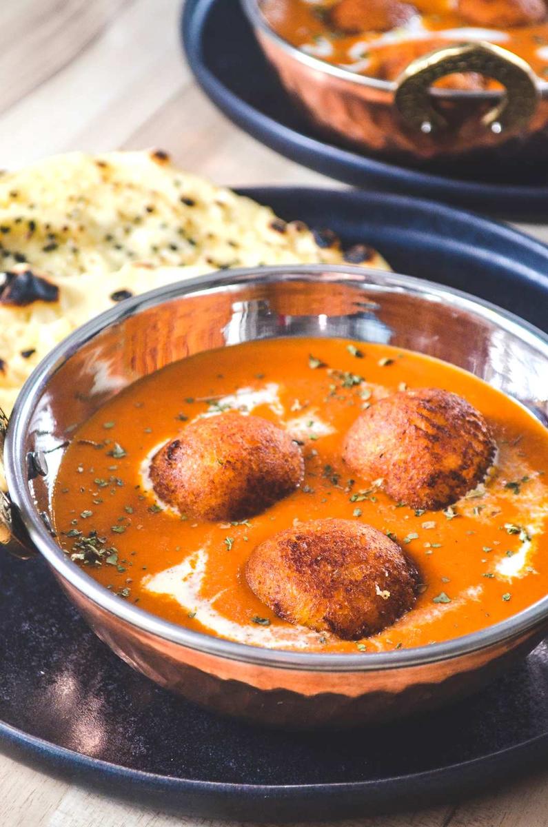 Rezeptbild: Malai Kofta – Indische Käsebällchen in cremiger Tomatensauce