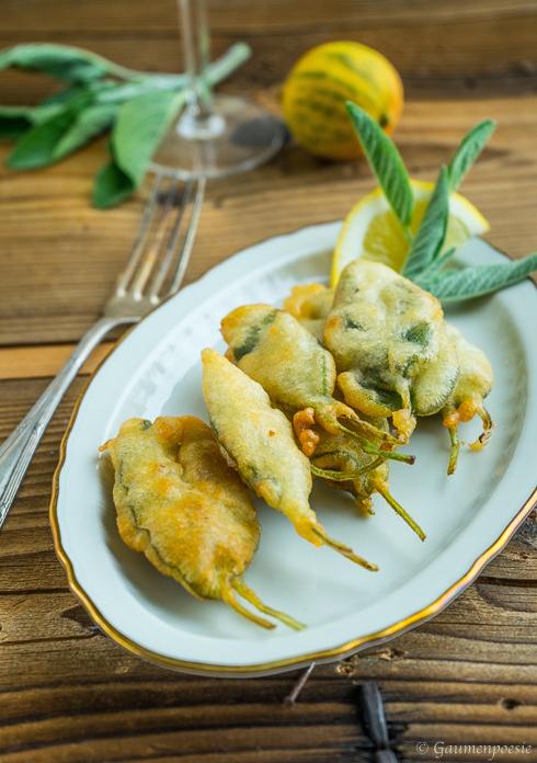 Rezeptbild: Salbeimäuschen - Frittierte Salbeiblätter