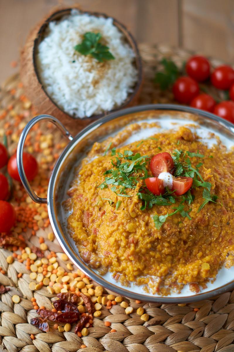 Rezeptbild: Rote und Gelbe Linsen Dal