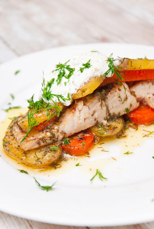Rezeptbild: Fisch in Zitronen-Dill-Soße