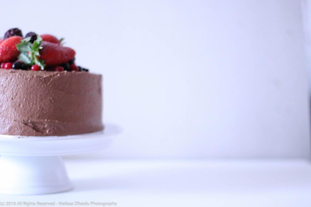 Rezeptbild: Vegane Schokoladen und Beeren Torte