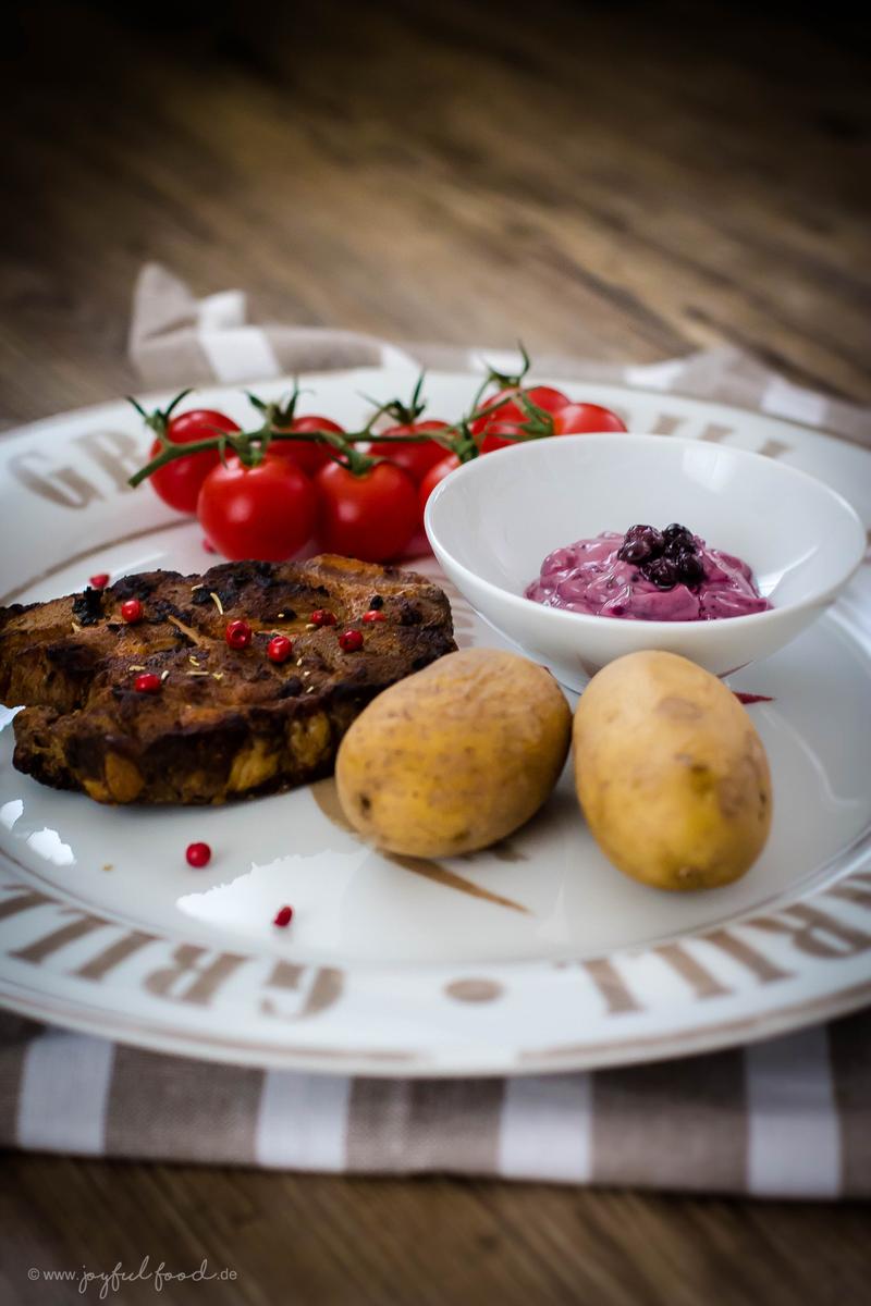 Rezeptbild: Leckere Blaubeer Manyonnaise