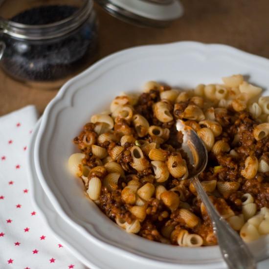 Rezeptbild: Linsenbolognese