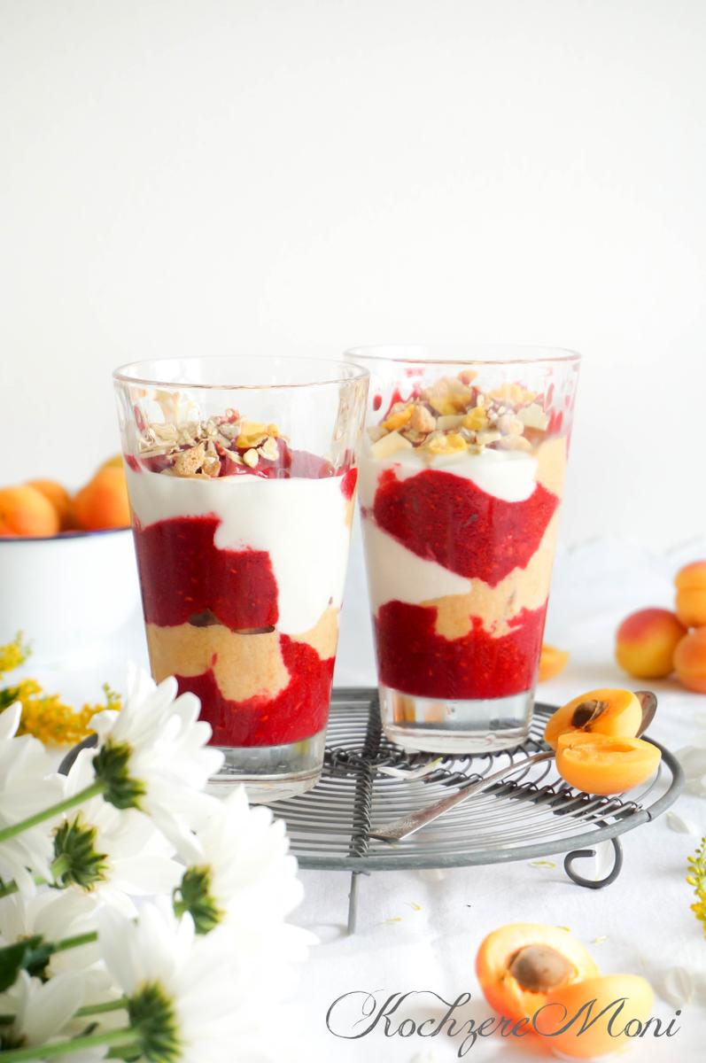 Rezeptbild: Himbeeren Aprikosen Triple