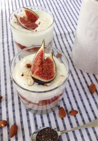 Rezeptbild: Parfait mit Feigen