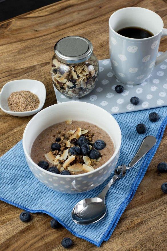Rezeptbild: Frühstücksbrei aus Weizenkleie