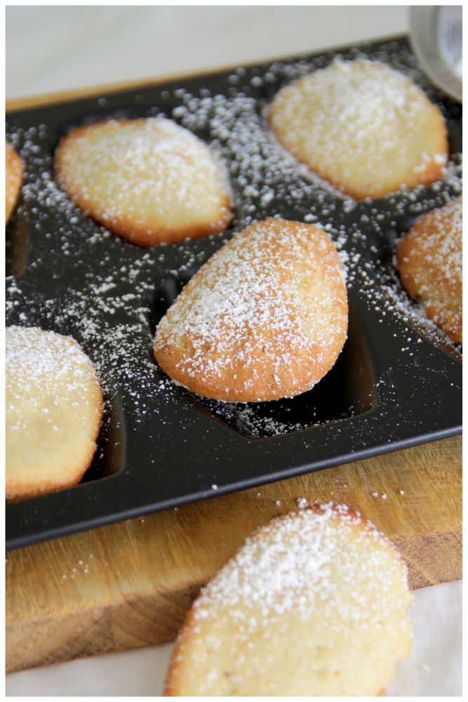 Rezeptbild: Vegane Madeleines aus Aquafaba