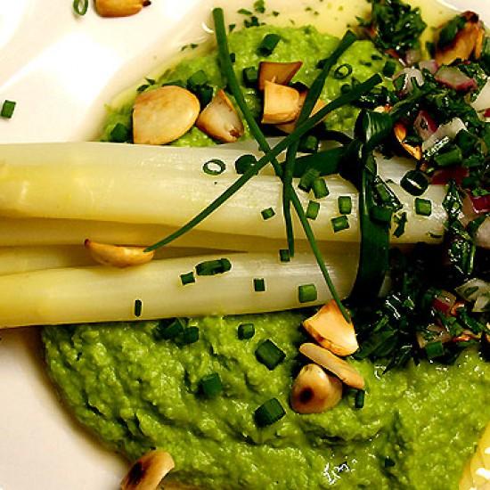 Rezeptbild: Spargel trifft Erbse