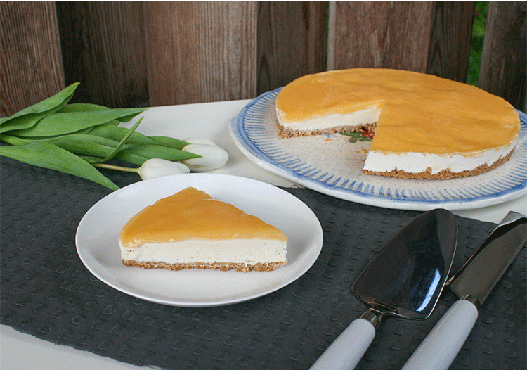 Rezeptbild: Cheesecake mit Lemon Curd (no bake)