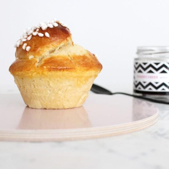 Rezeptbild: Butter Brioches in Muffinformen gebacken