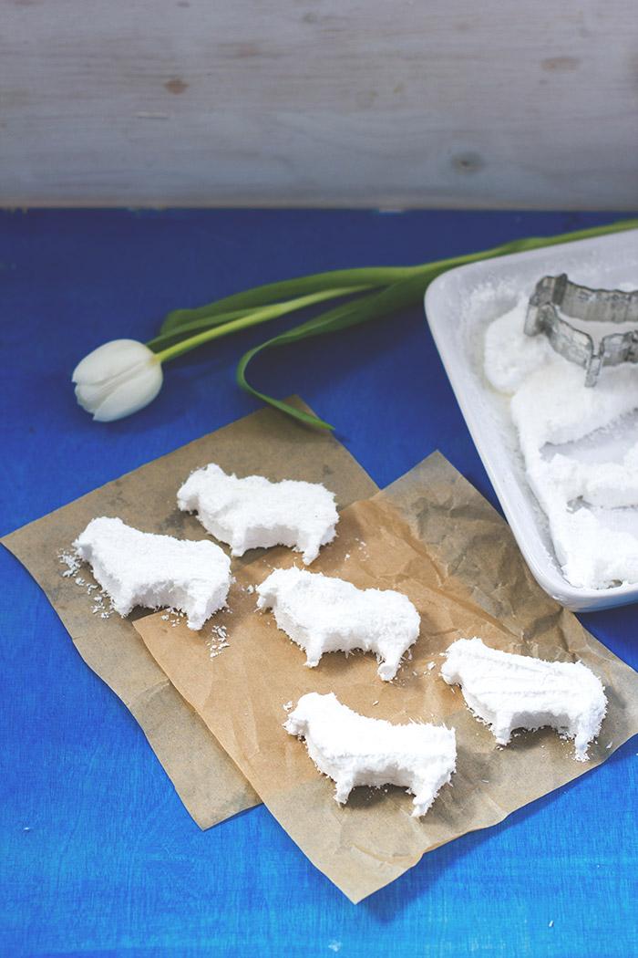 Rezeptbild: Süße Marshmallow-Kokos-Schäfchen