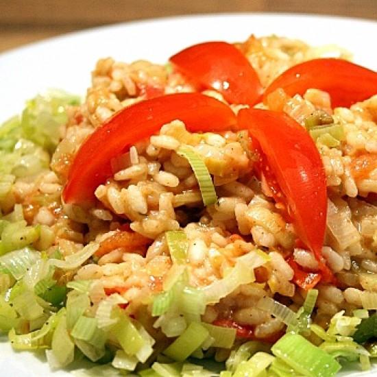 Rezeptbild: Tomaten-Lauch-Risotto