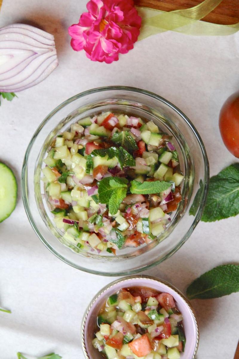 Rezeptbild: Salad Shirzai - Persischer Tomaten-Gurkensalat
