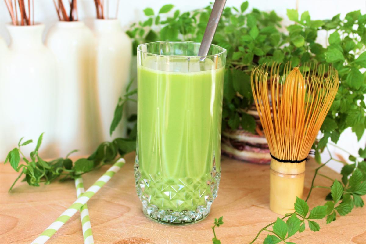 Rezeptbild: Geeister Matcha Latte