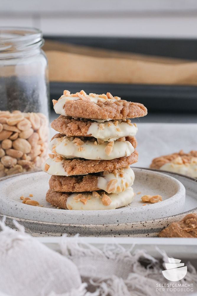 Rezeptbild: Erdnussbutterkekse aus 5 Zutaten