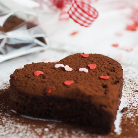 Rezeptbild: Be my valentine... Brownie-Herzen