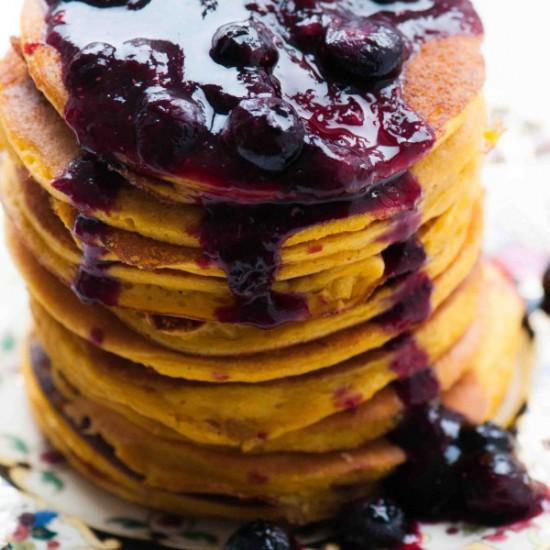 Rezeptbild: Fluffige Kürbispancakes
