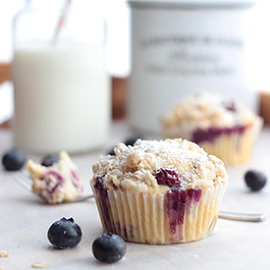 Rezeptbild: Blaubeer-Streusel-Muffins