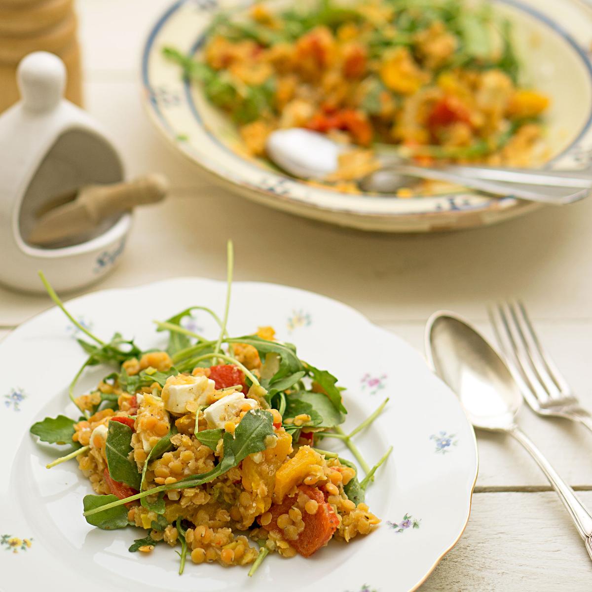 Rezeptbild: Sommerlicher Linsensalat