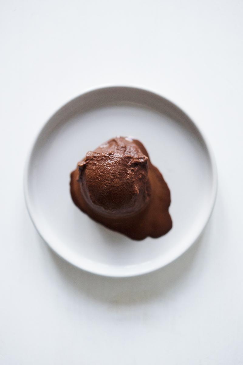 Rezeptbild: Dunkles Schokoladensorbet