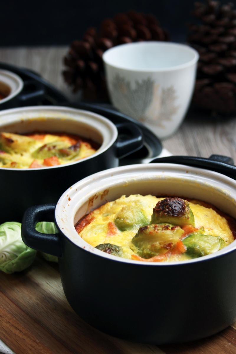 Rezeptbild: Rosenkohl-Lachs-Quiche