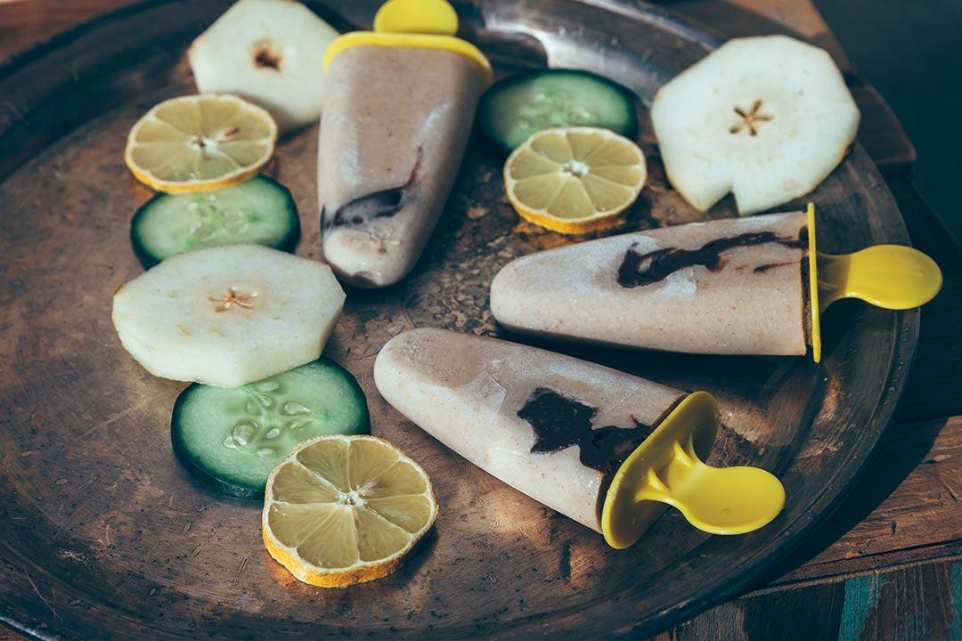 Rezeptbild: Smoothies-Eis zum Frühstück 