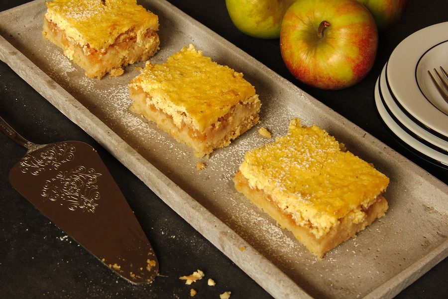 Rezeptbild: Apfelkuchen mit Topfenstreusel
