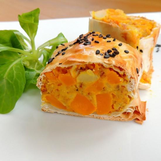 Rezeptbild: Kürbisstrudel