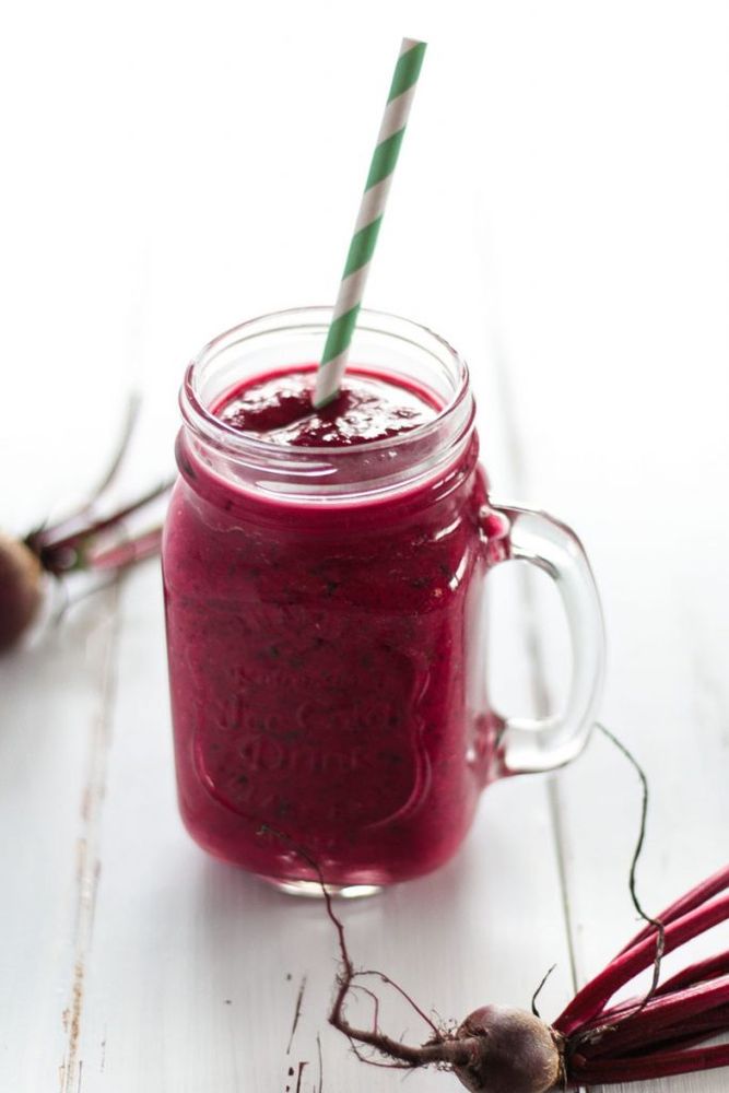 Rezeptbild: Veganer rote Beete Smoothie