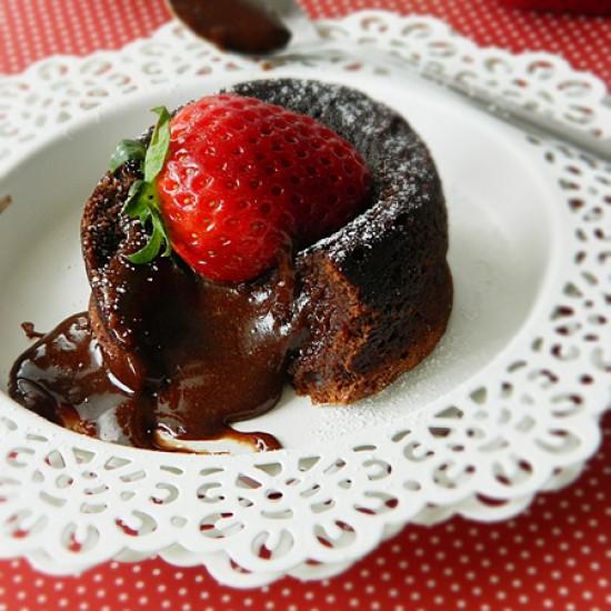 Rezeptbild: Schokoladen-Lava-Küchlein