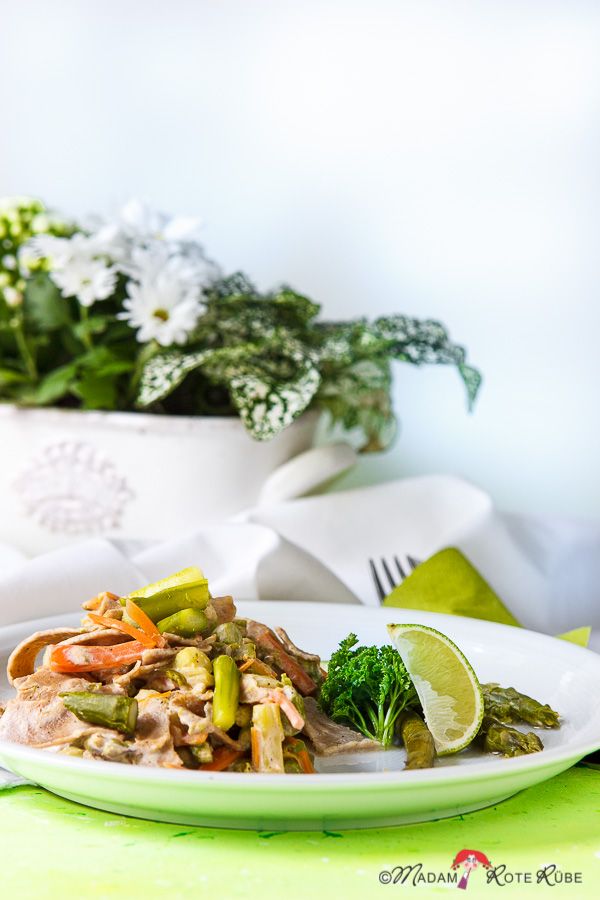 Rezeptbild: lauwarmer grüner Spargel-Pasta-Salat