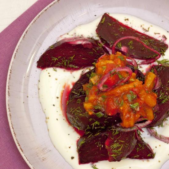 Rezeptbild: Rote Bete nach Ottolenghi