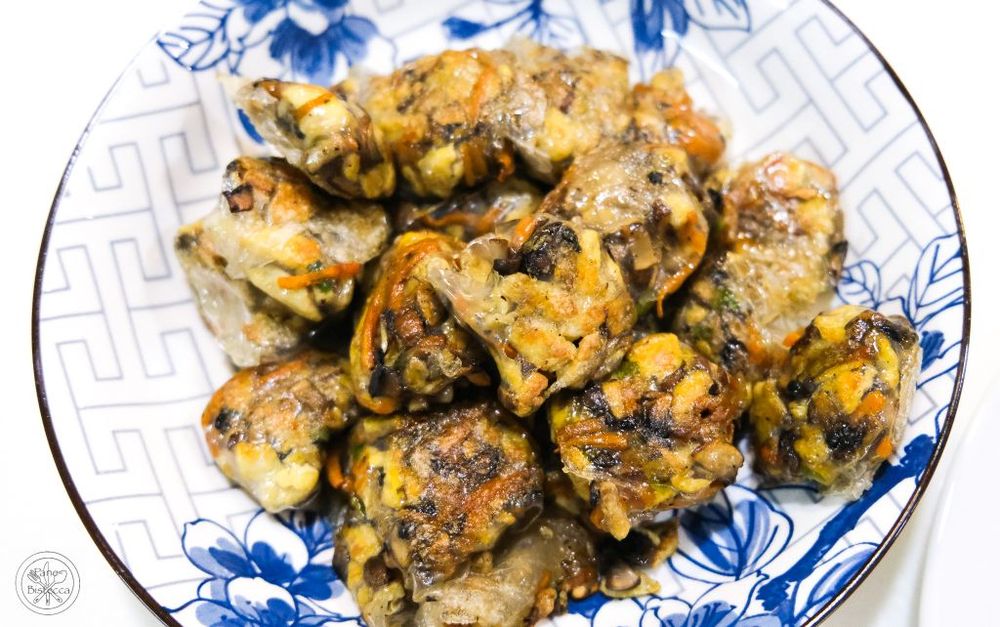 Rezeptbild: Crystal Dumplings mit Ei und Pilzen