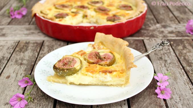 Rezeptbild: Ziegenkäse-Feigen-Quiche
