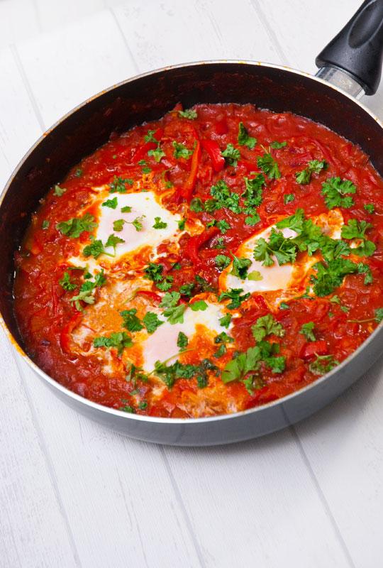 Rezeptbild: Rezept Shakshuka - einfach und kalorienarm 