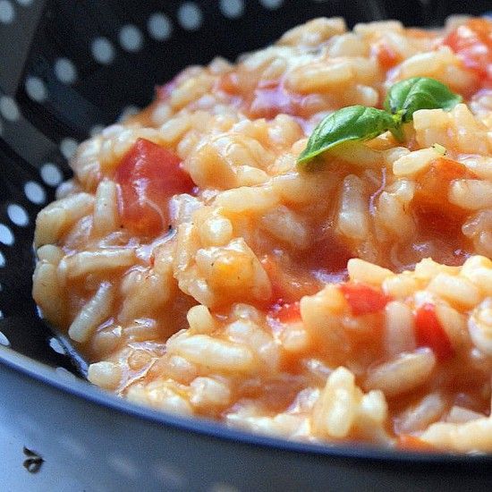 Rezeptbild: Tomatenrisotto mit Mozzarella