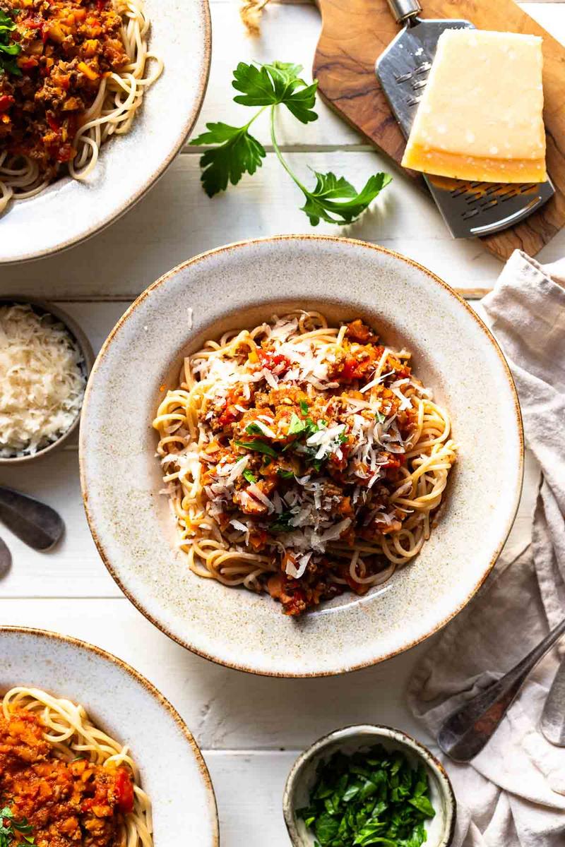 Rezeptbild: Gemüse-Bolognese – Italienischer Klassiker mit viel Gemüse