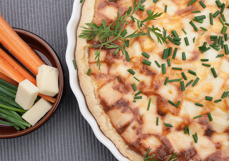 Rezeptbild: Möhren-Quark-Quiche