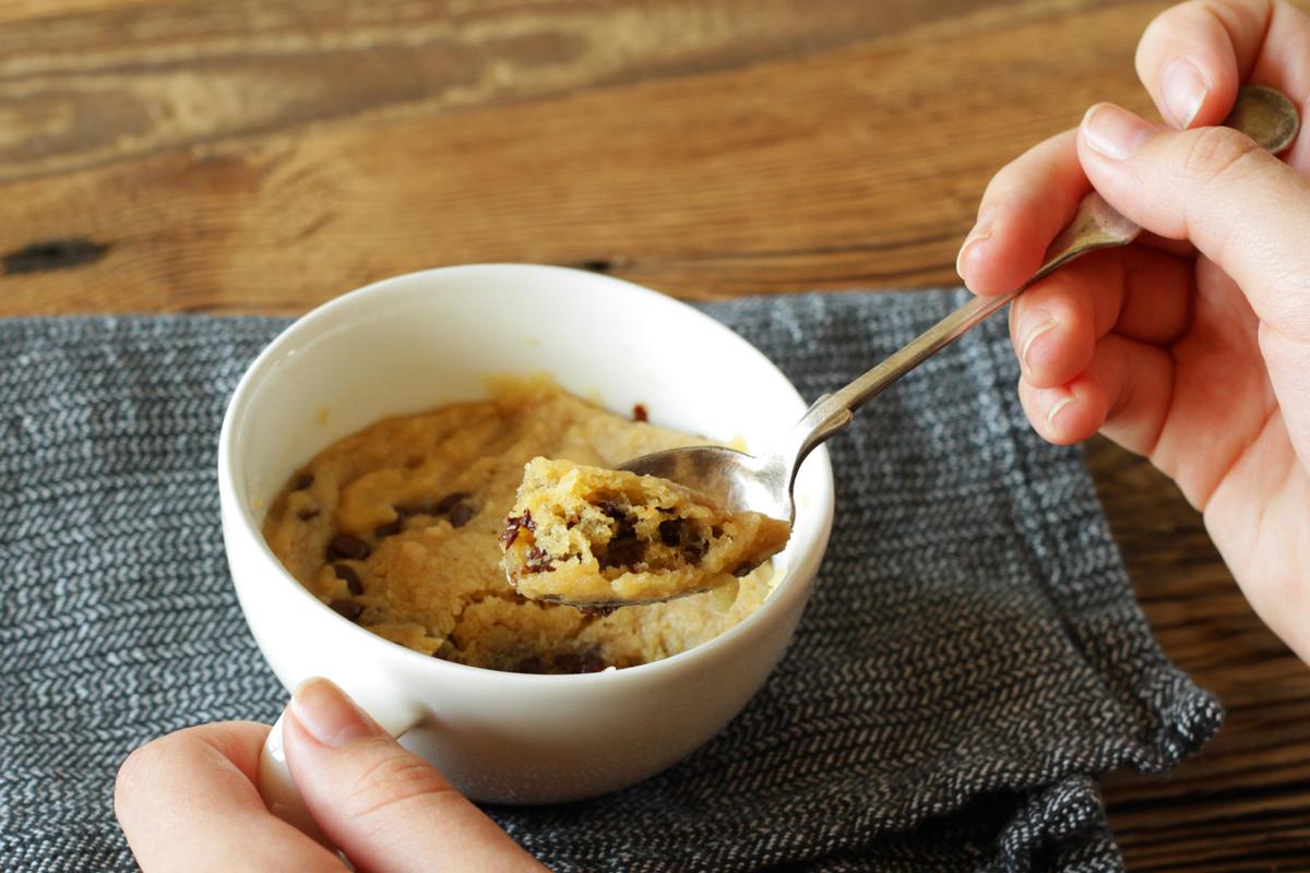 Rezeptbild: Chocolate Chip Cookie Tassenkuchen