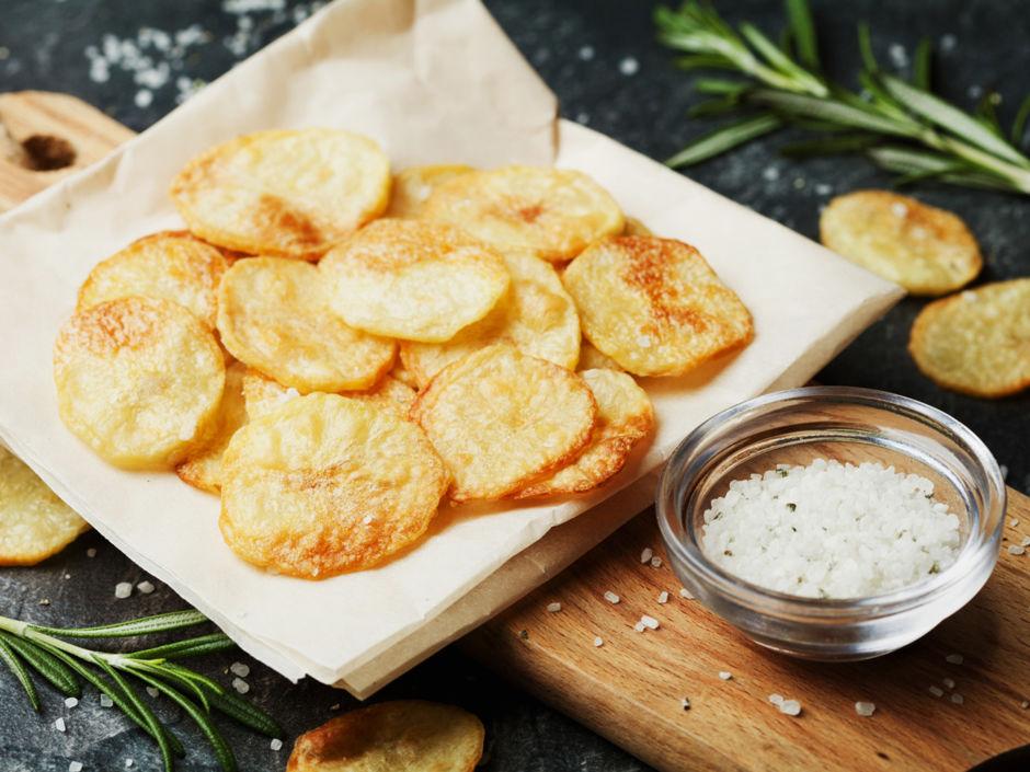 Rezeptbild: Fettarme Kartoffelchips selber machen